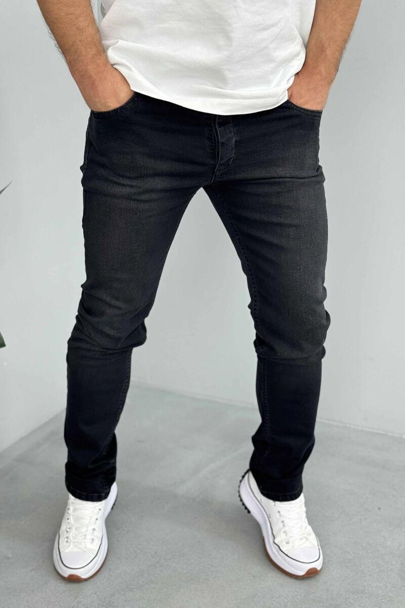 XHINSE TË THJESHTA NJË NGJYRËSHE PËR MESHKUJ NË NGJYRËN E ZEZË - 2