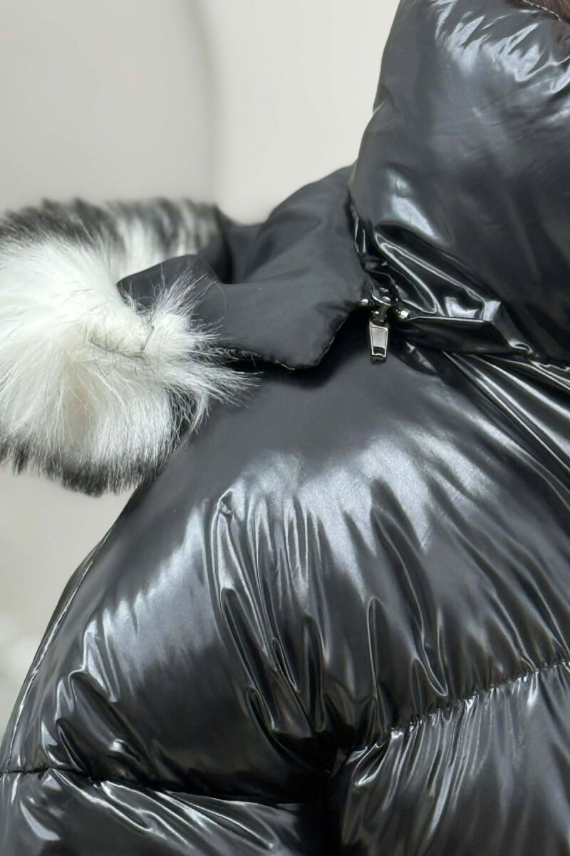 XHUP I SHKURTER ME KAPUC DHE GEZOF PER FEMRA NE NGJYRE TE ZEZE - 3