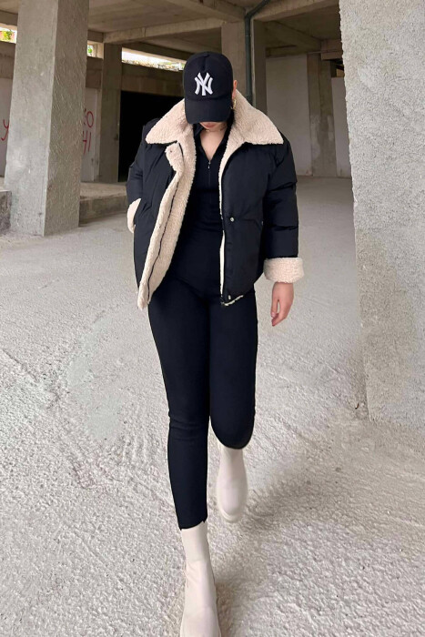 XHUP I THJESHTË PËR FEMRA NË NGJYRËN E ZEZË - 8