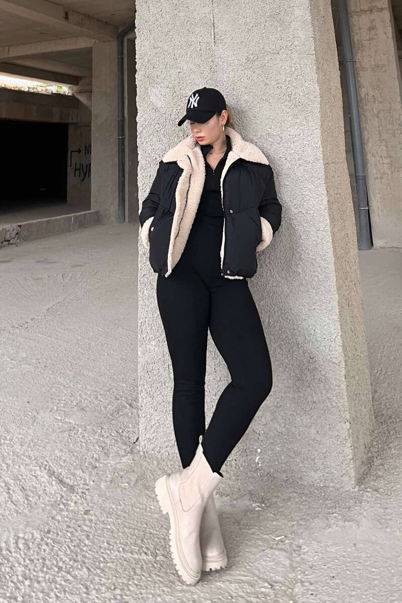 XHUP I THJESHTË PËR FEMRA NË NGJYRËN E ZEZË - 10