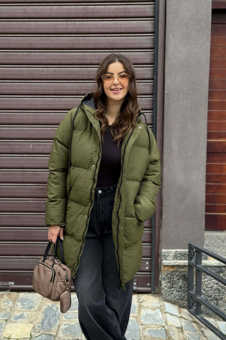 XHUP ME KAPUC PËR FEMRA NË NGJYRËN JESHILE - 2