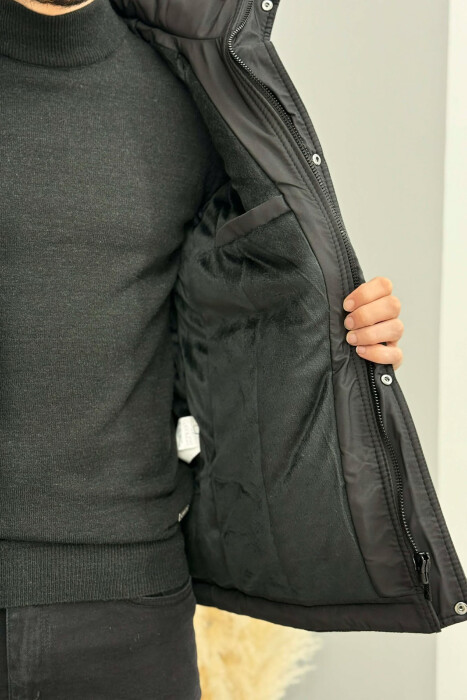 XHUP NJE NGJYRESH ME KAPUÇ DHE ZINXHIR PER MESHKUJ NE NGJYRE TE ZEZE - 5