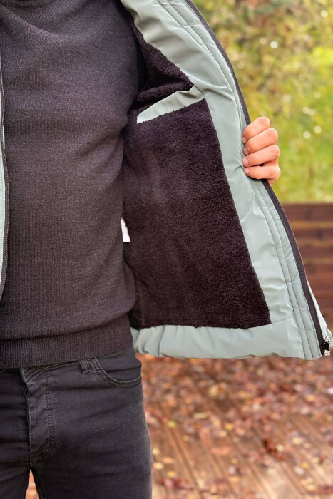 XHUP NJE NGJYRESH ME KAPUÇ PER MESHKUJ NE NGJYRE GUR KALI - 4