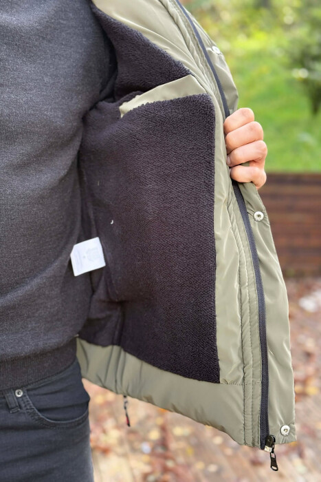 XHUP NJE NGJYRESH ME PUSH DHE KAPUÇ PER MESHKUJ NE NGJYRE ULLI - 4