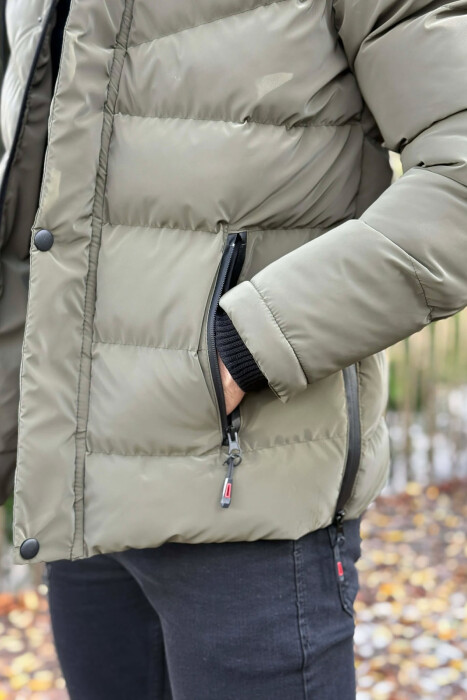 XHUP NJE NGJYRESH ME PUSH DHE KAPUÇ PER MESHKUJ NE NGJYRE ULLI - 5