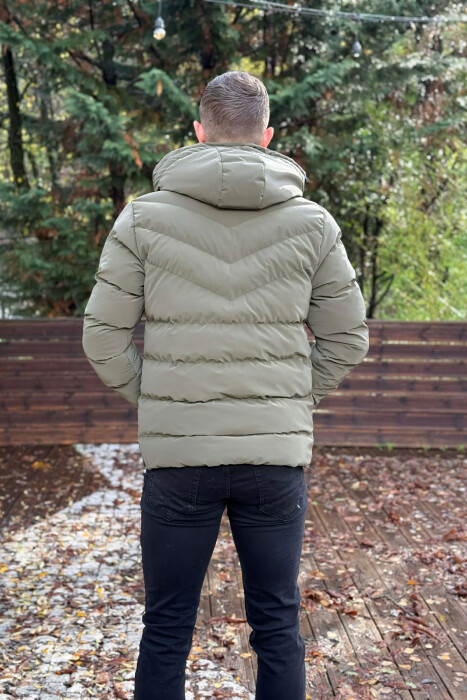 XHUP NJE NGJYRESH ME PUSH DHE KAPUÇ PER MESHKUJ NE NGJYRE ULLI - 6