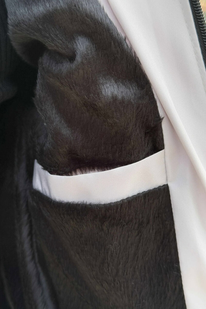 XHUP NJË NGJYRËSH ME PUSH PËR MESHKUJ NË NGJYRËN GRI E ZBARDHUR - 5