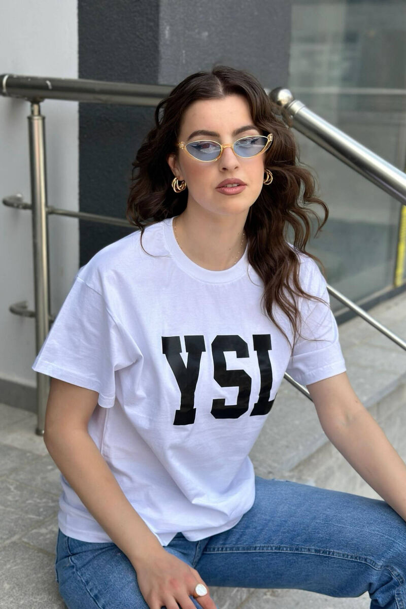 YSL T-SHIRT PËR FEMRA E BARDHË - 2