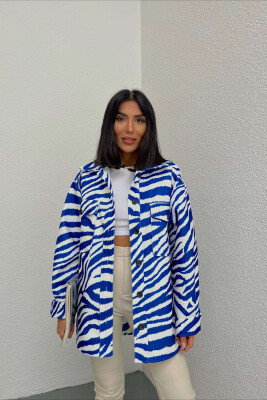 ZEBRA DESIGN WOMEN JACKET BLUE/BLU 