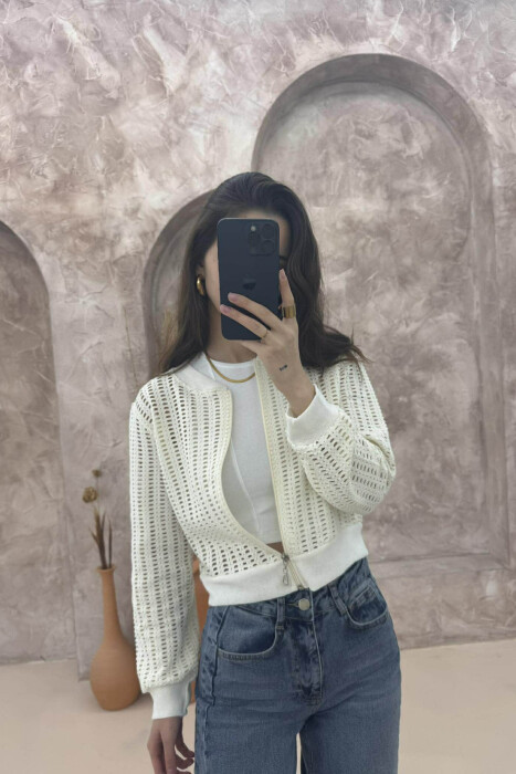 TRIKO E THURUR PËR FEMRA NË NGJYRË KREM - KLAUDIO FASHION