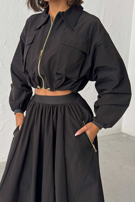 KEMISHE NJE NGJYRESHE ME ZINXHIR DHE ME DETAJIN E XHEPAVE PER FEMRA NE NGJYRE TE ZEZE - KLAUDIO FASHION