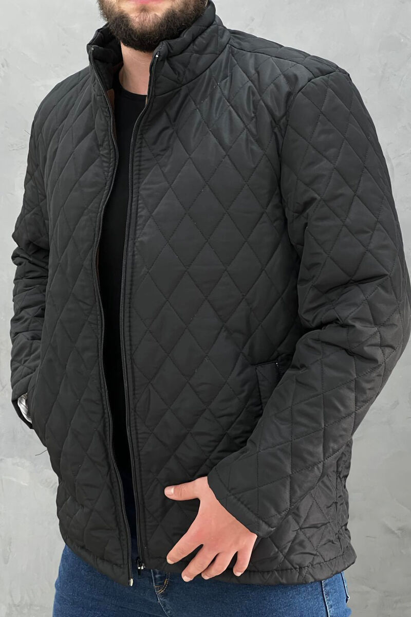 ZIPPER POCKET MEN JACKETS BLACK/ E ZEZE - 2