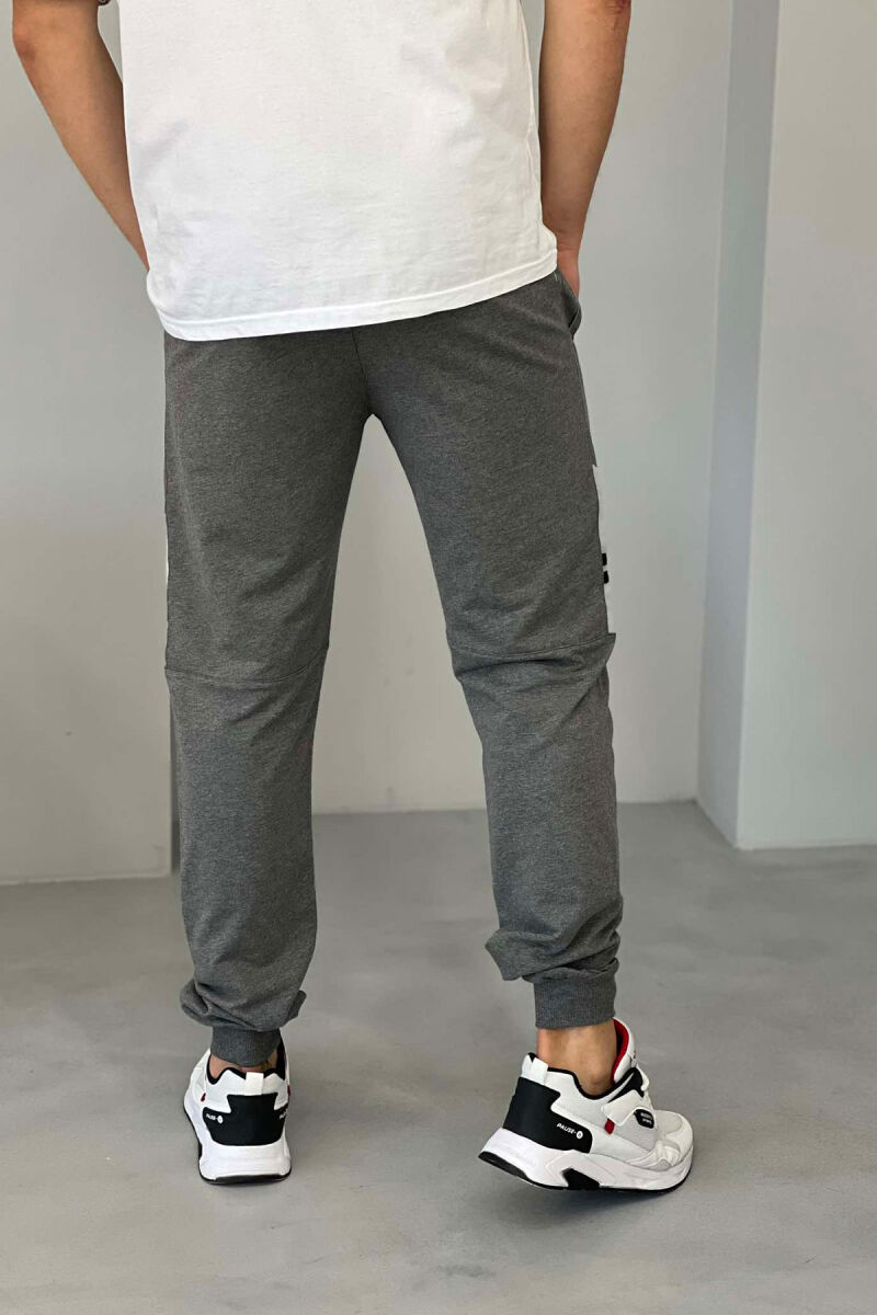 ZIPPER POCKETS MEN SWEATPANTS GREY/GRI - 2