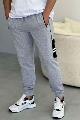 ZIPPER POCKETS MEN SWEATPANTS LIGHT GREY/GZ 