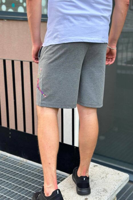 ZOMBIE STICKER MAN SHORTS DARK GREY/GEE - 3